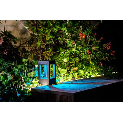 Immax NEO 07902L - LED RGB+CCT Regulação exterior candeeiro NEO LITE CUBE LED/10W/230V 2700-6500K IP67 Wi-Fi Tuya preto