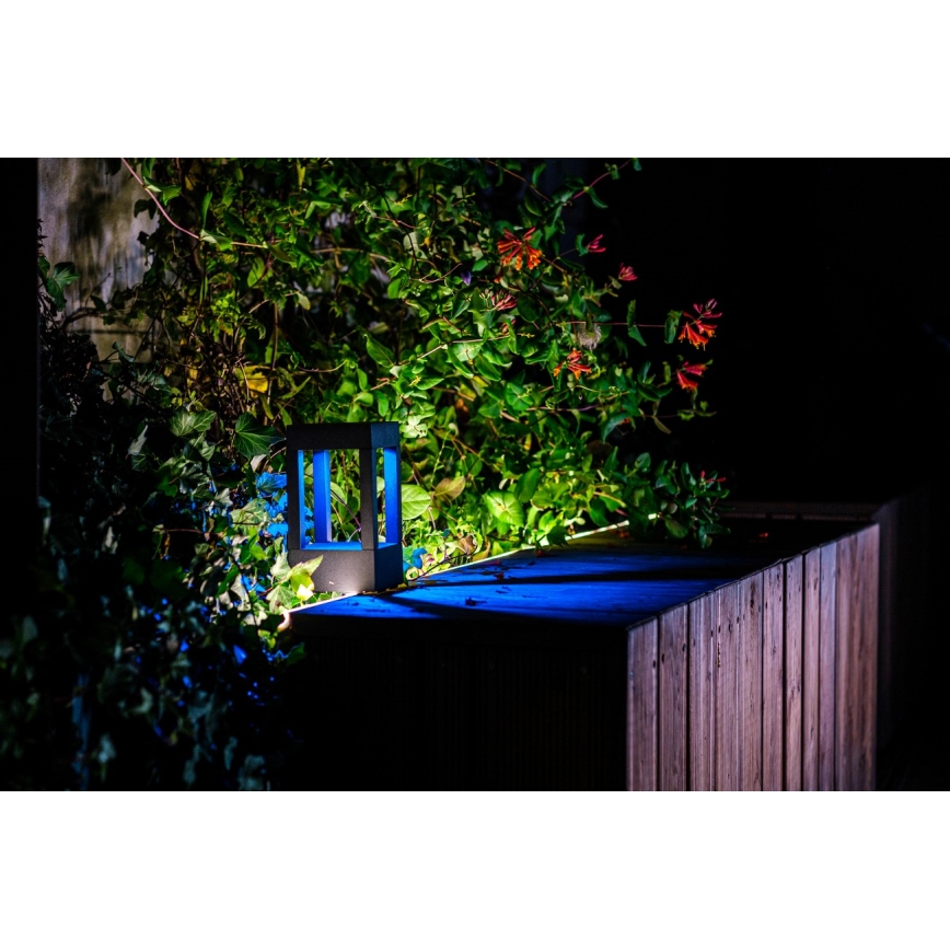 Immax NEO 07902L - LED RGB+CCT Regulação exterior candeeiro NEO LITE CUBE LED/10W/230V 2700-6500K IP67 Wi-Fi Tuya preto