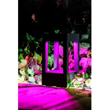 Immax NEO 07902L - LED RGB+CCT Regulação exterior candeeiro NEO LITE CUBE LED/10W/230V 2700-6500K IP67 Wi-Fi Tuya preto