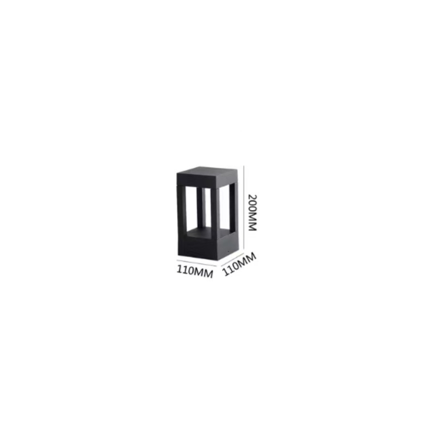 Immax NEO 07902L - LED RGB+CCT Regulação exterior candeeiro NEO LITE CUBE LED/10W/230V 2700-6500K IP67 Wi-Fi Tuya preto