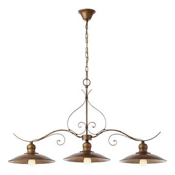 INCANTI 02-759 - Candelabro numa corrente LENA 3xE27/42W/230V