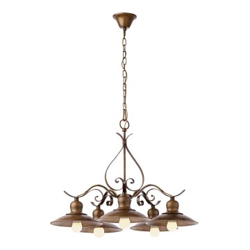 INCANTI 02-761 - Candelabro numa corrente LENA 5xE27/42W/230V