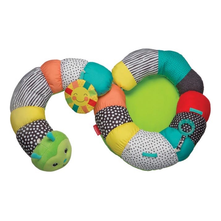 Infantino - Almofada para crianças  2 em 1 com lagarta