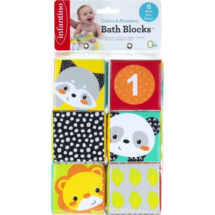 Infantino - Blocos para o banho 6 pcs