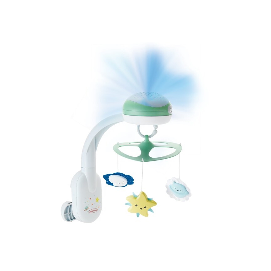 Infantino - Mobile de berço com melodia 3em1 3xAA verde