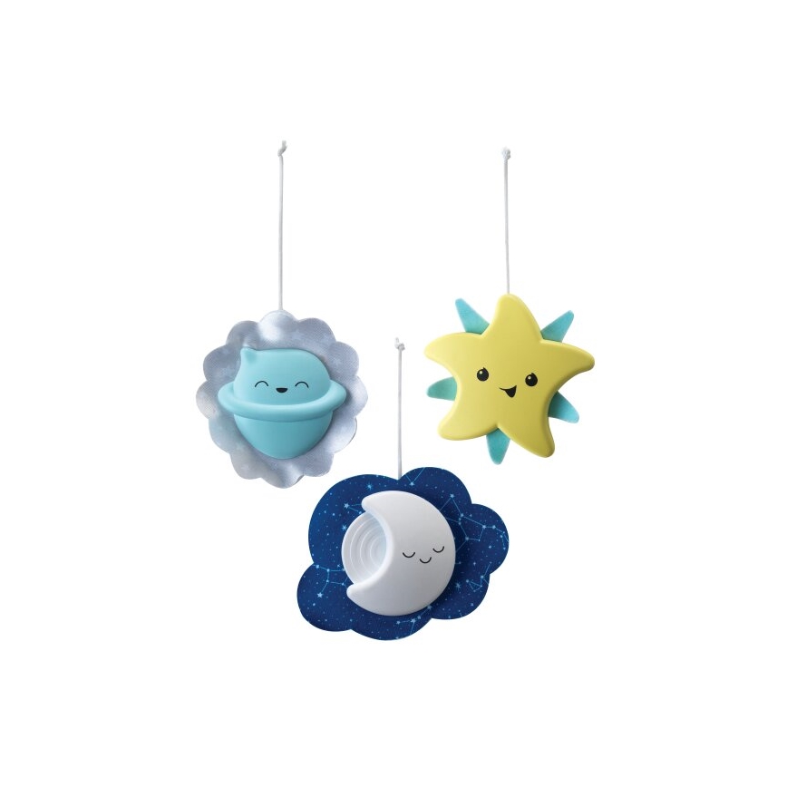 Infantino - Mobile de berço com melodia 3em1 3xAA verde