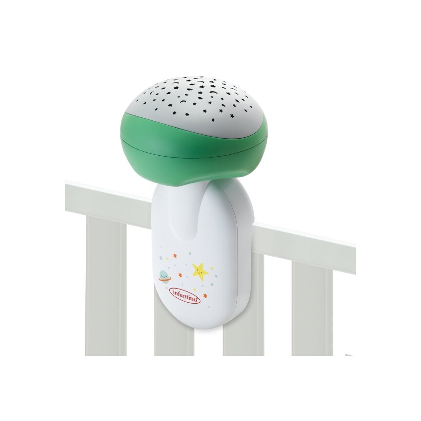 Infantino - Mobile de berço com melodia 3em1 3xAA verde