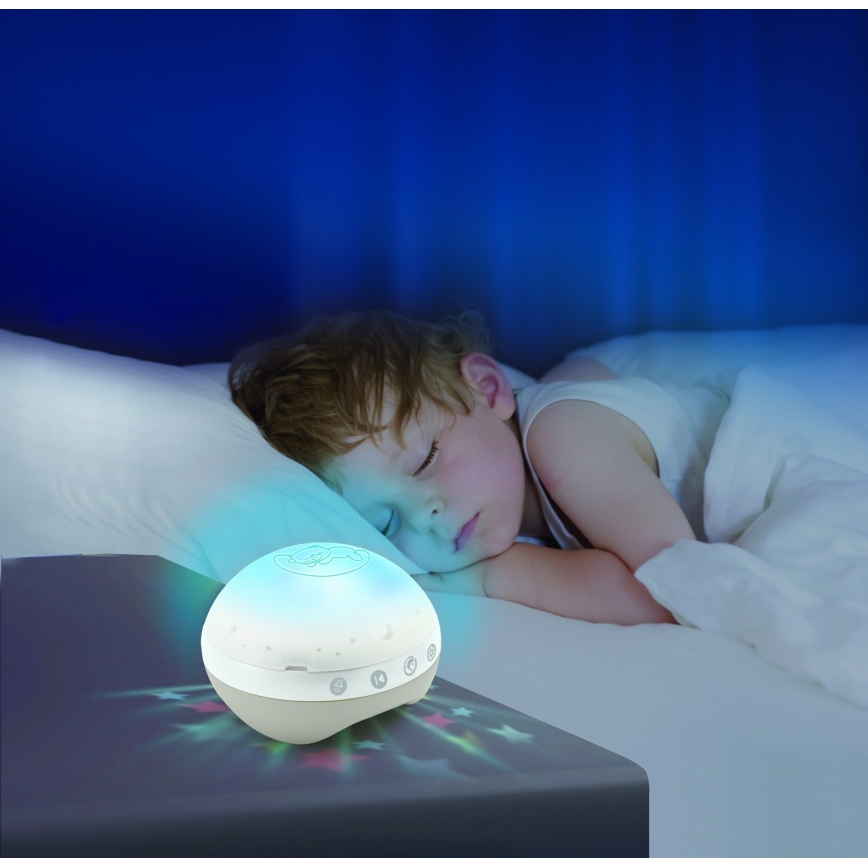 Infantino - Móbile musical 3 em 1 para berço com 3 melodias, 3xAAA, castanho