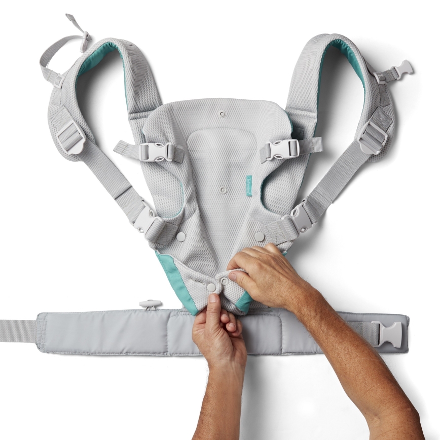 Infantino - Porta-bebés FLIP 4em1 cinzento claro