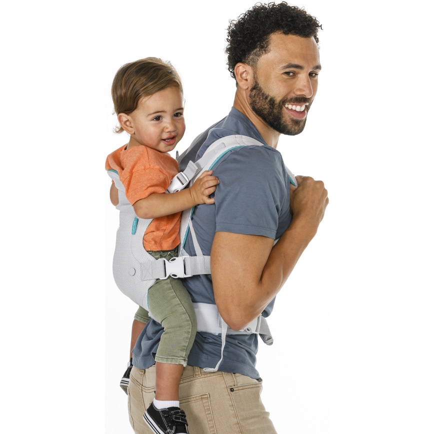 Infantino - Porta-bebés FLIP 4em1 cinzento claro