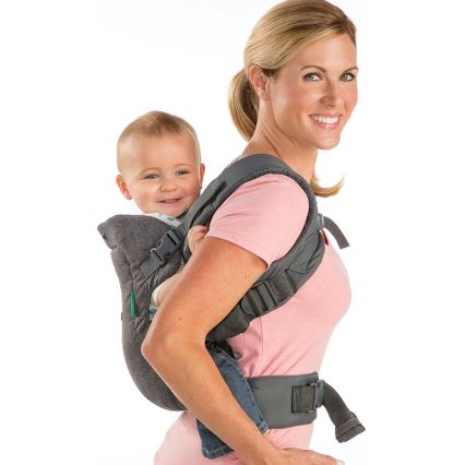 Infantino - Porta-bebés FLIP ADVANCED 4em1 cinzento escuro