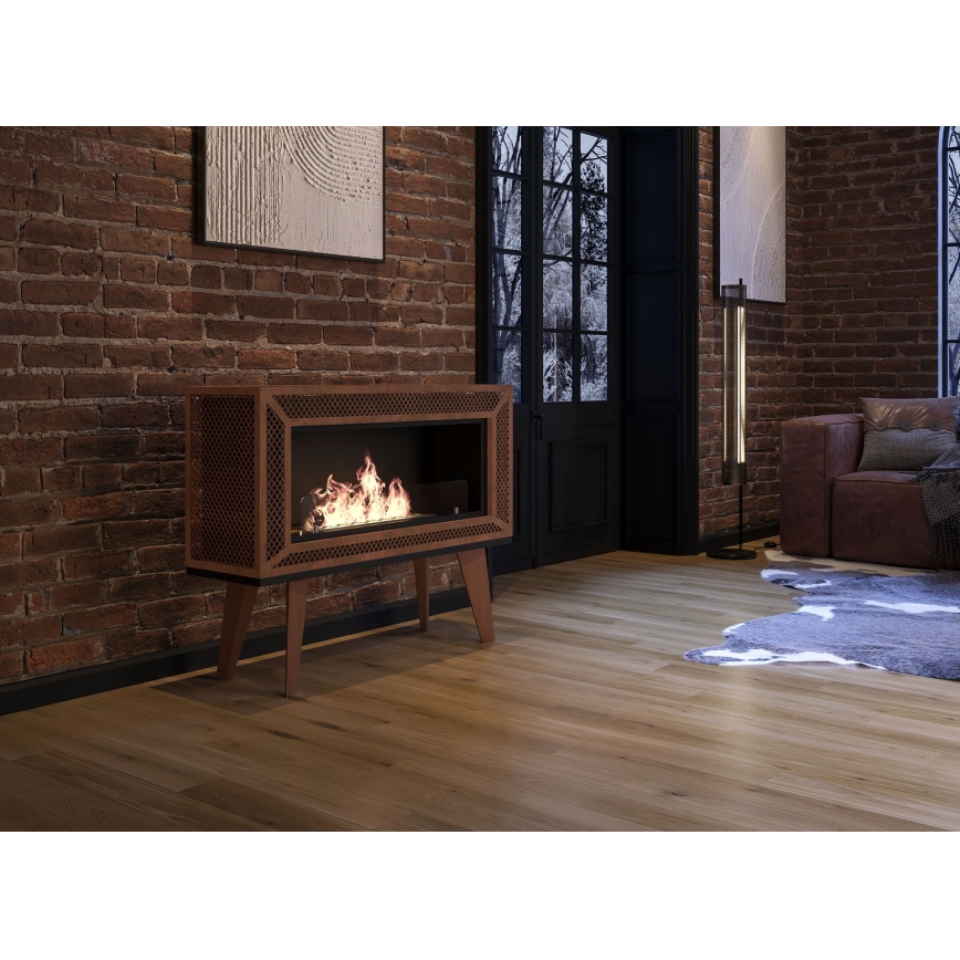 InFire - Lareira BIO 100x47 cm 3kW industrial