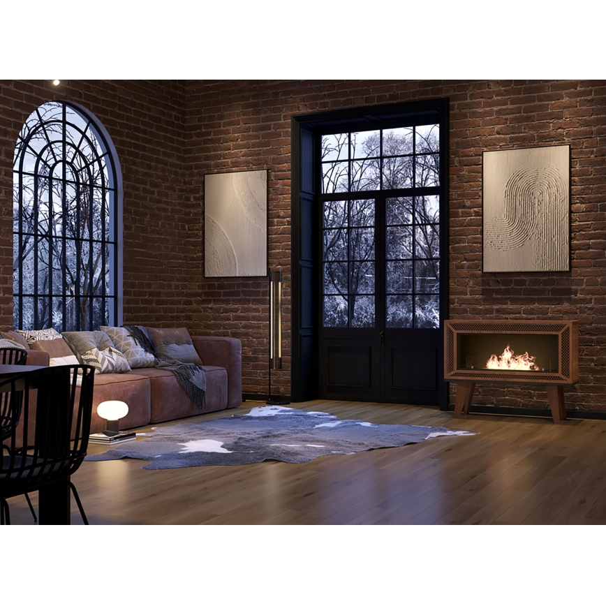 InFire - Lareira BIO 100x47 cm 3kW industrial