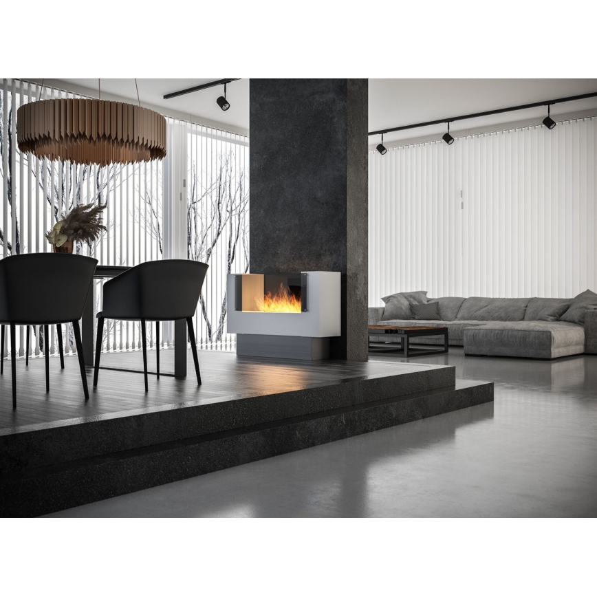 InFire - Lareira BIO 110x75 cm 3kW bifacial