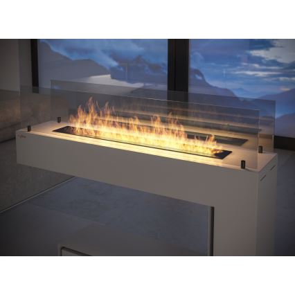 InFire - Lareira BIO 110x85,5 cm 3kW branco