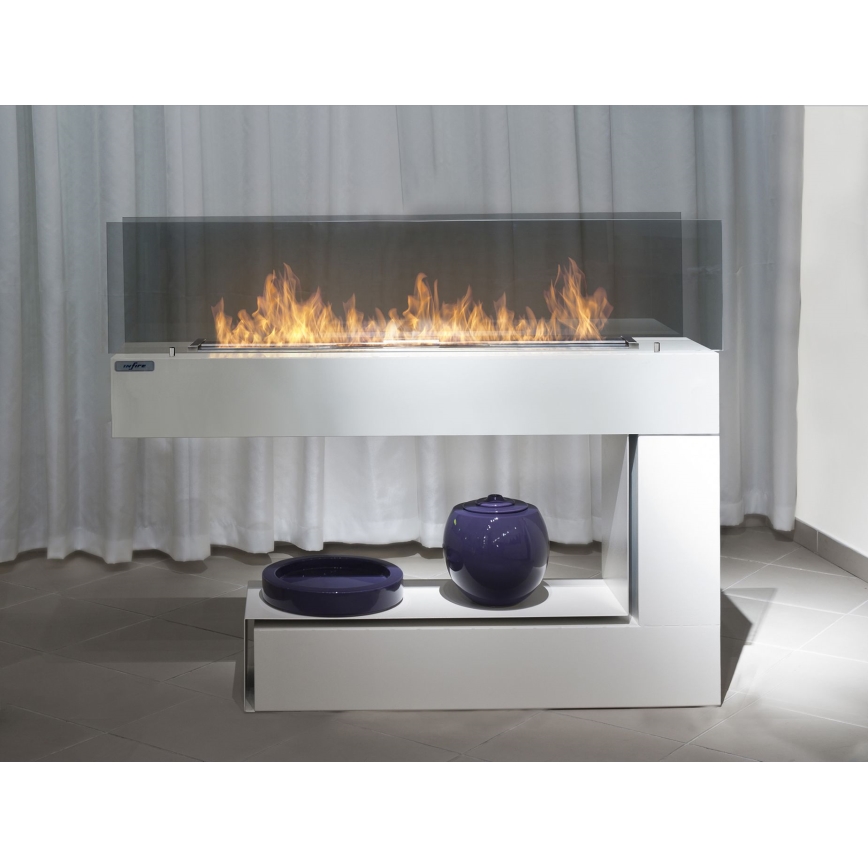 InFire - Lareira BIO 110x85,5 cm 3kW branco