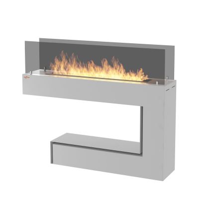 InFire - Lareira BIO 110x85,5 cm 3kW branco