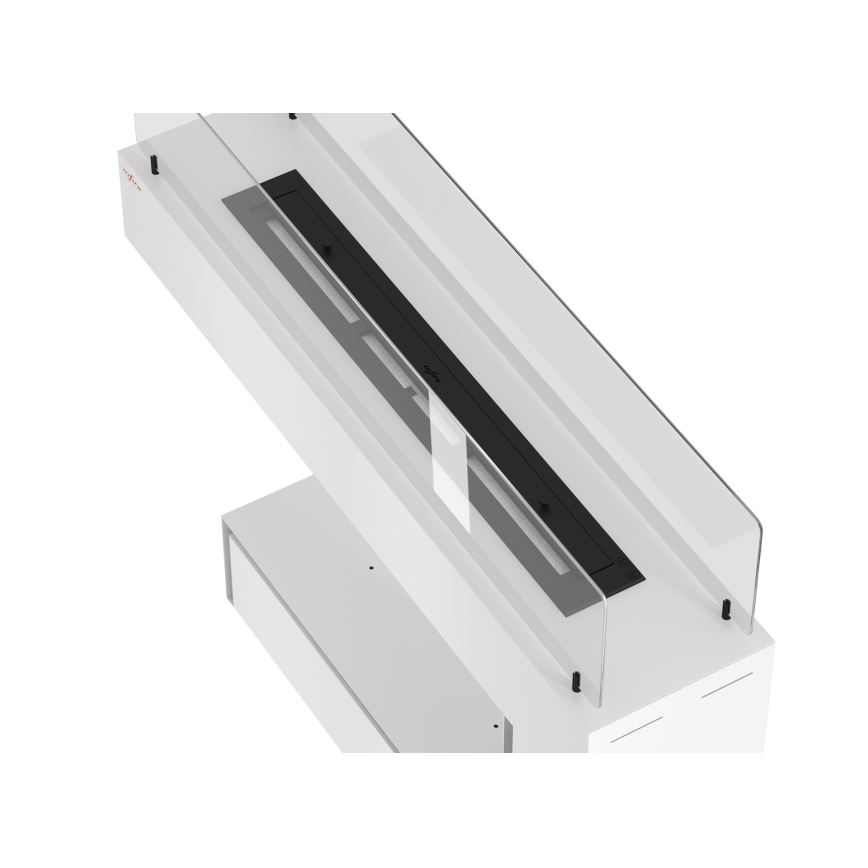 InFire - Lareira BIO 110x85,5 cm 3kW branco