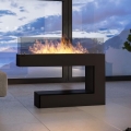 InFire - Lareira BIO 110x92 cm 3kW preta