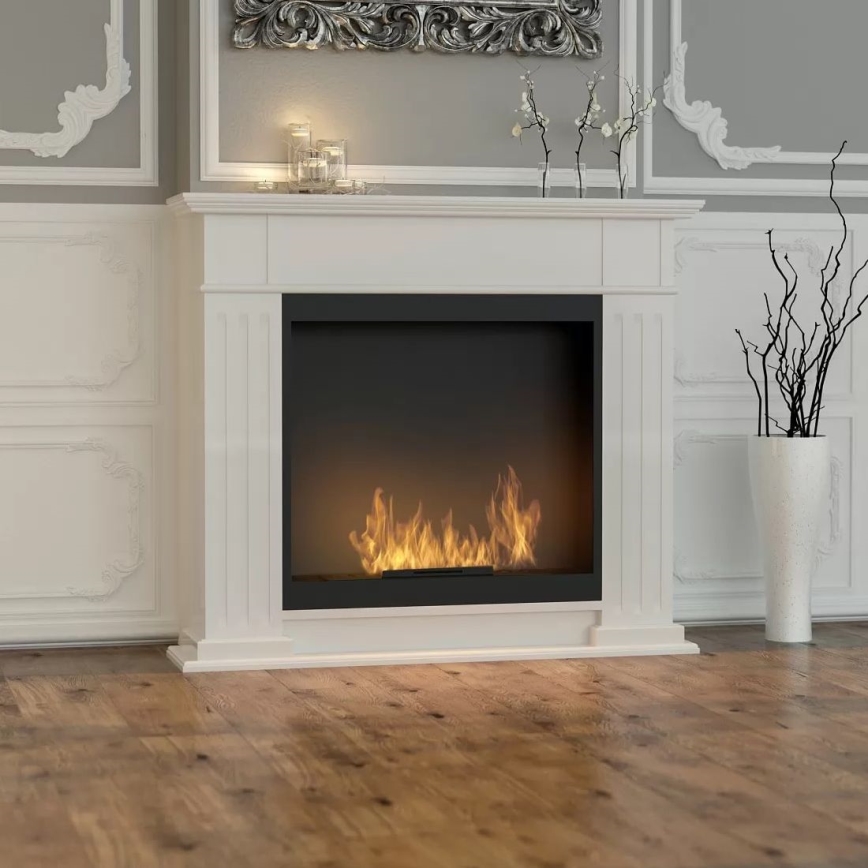 InFire - Lareira BIO 115x100 cm 3kW branco