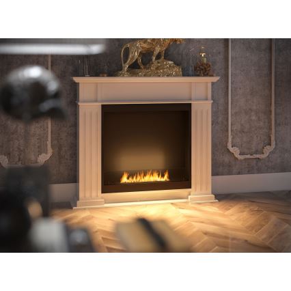 InFire - Lareira BIO 115x100 cm 3kW branco