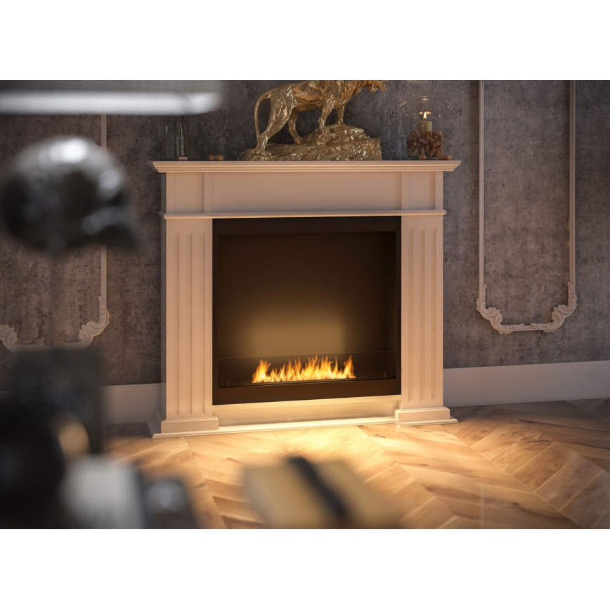 InFire - Lareira BIO 115x100 cm 3kW branco