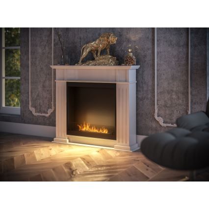 InFire - Lareira BIO 115x100 cm 3kW branco