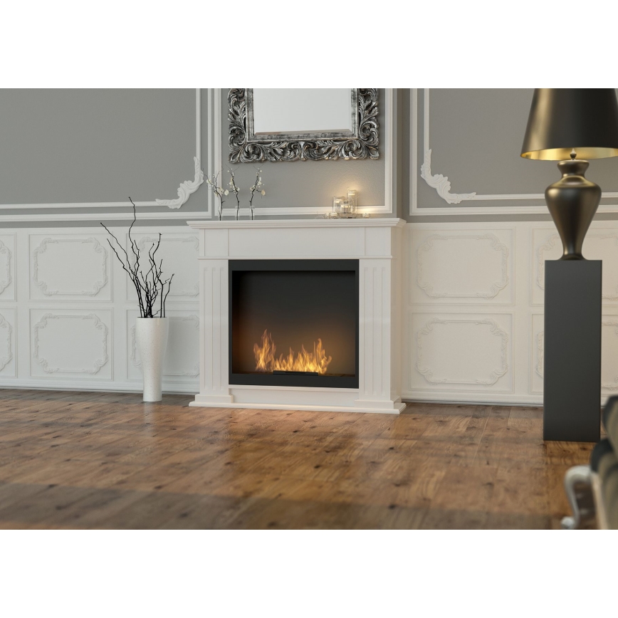 InFire - Lareira BIO 115x100 cm 3kW branco