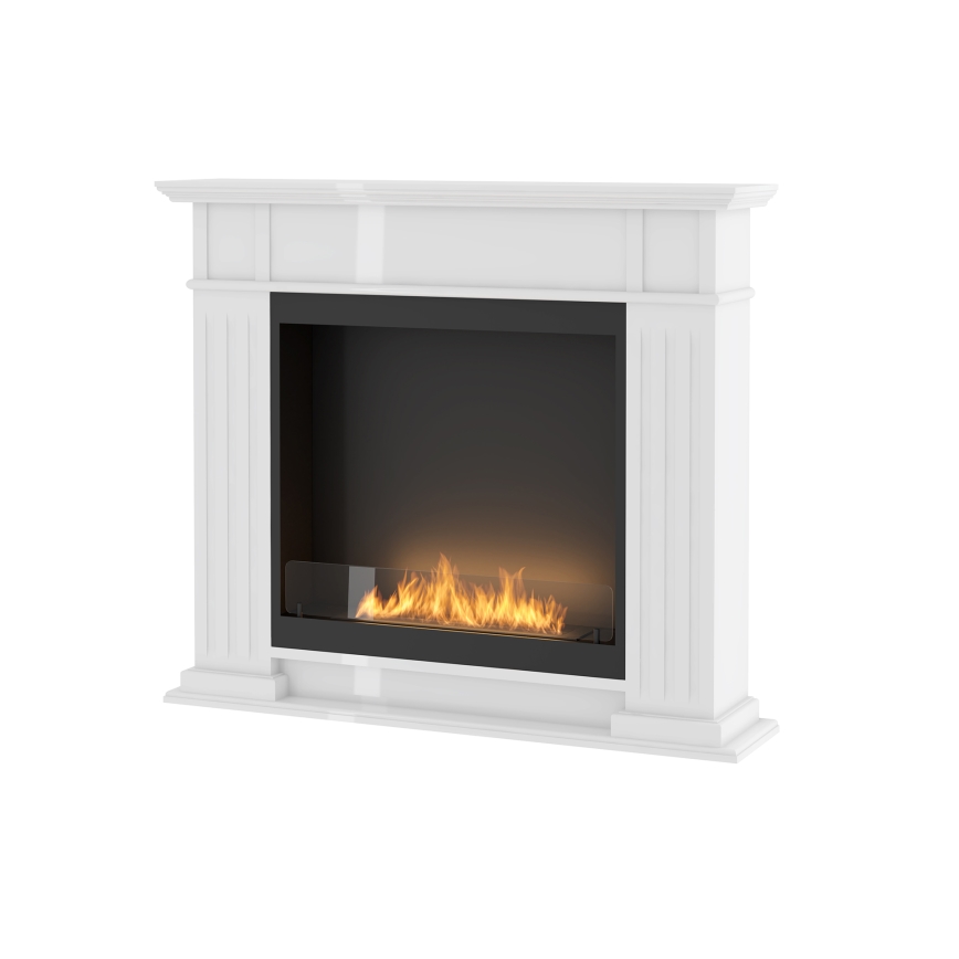 InFire - Lareira BIO 115x100 cm 3kW branco