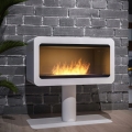 InFire - Lareira BIO 82,5x78 cm 3kW branco
