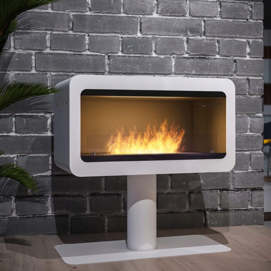 InFire - Lareira BIO 82,5x78 cm 3kW branco