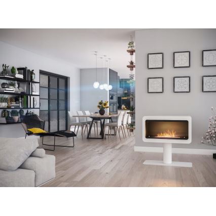InFire - Lareira BIO 82,5x78 cm 3kW branco