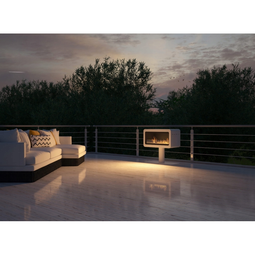 InFire - Lareira BIO 82,5x78 cm 3kW branco