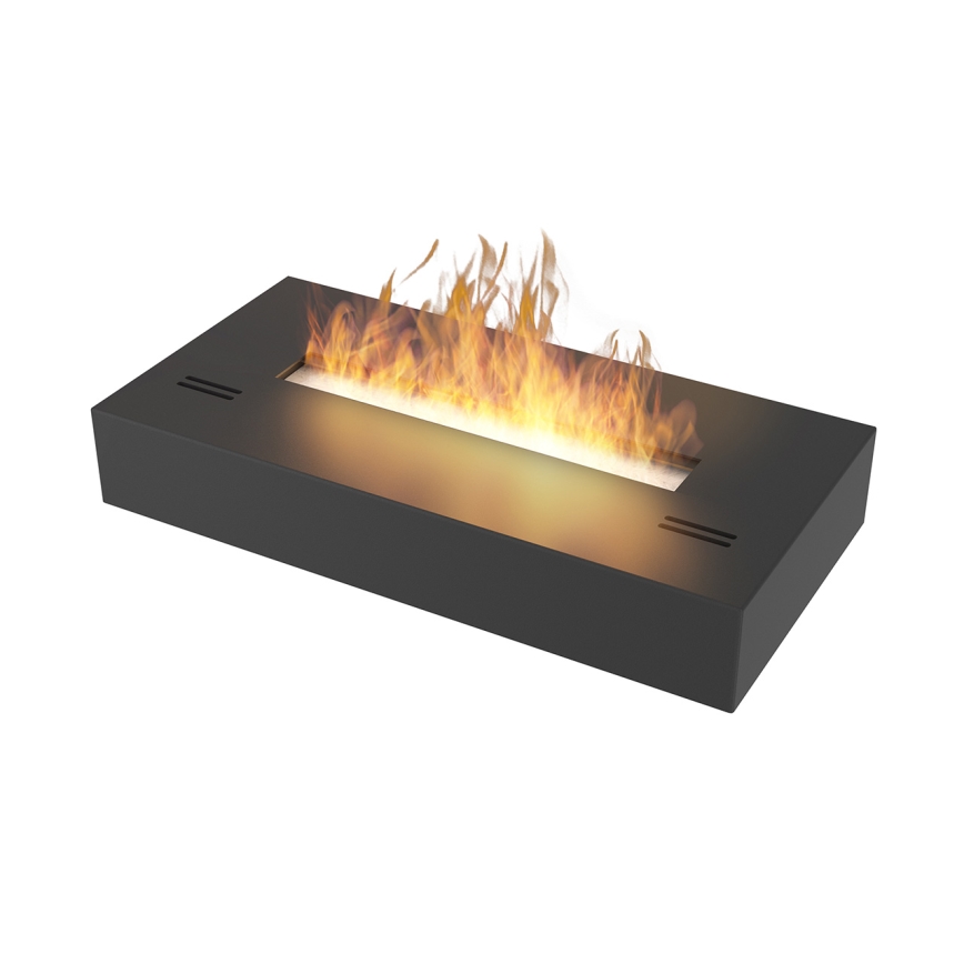 InFire - Lareira BIO 8x50 cm 3kW preto
