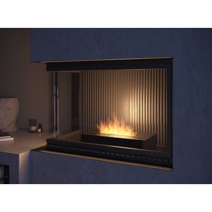 InFire - Lareira BIO 8x60 cm 3kW preto