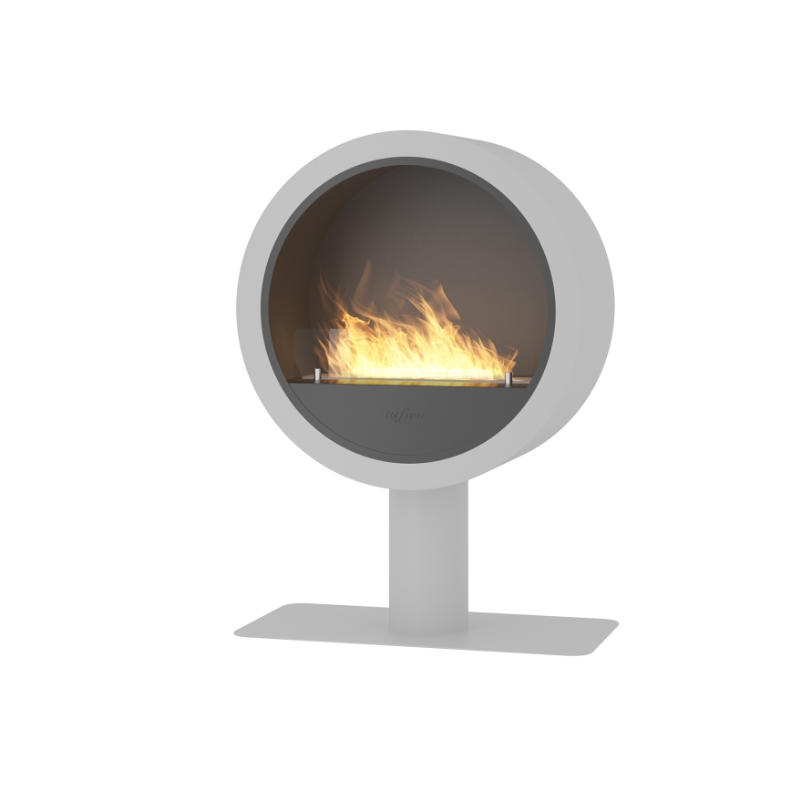 InFire - Lareira BIO d. 72,5 cm 3kW branco