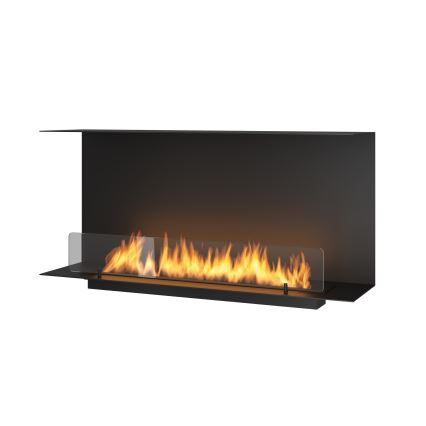 InFire - Lareira BIO embutida 100x45 cm 3kW preta