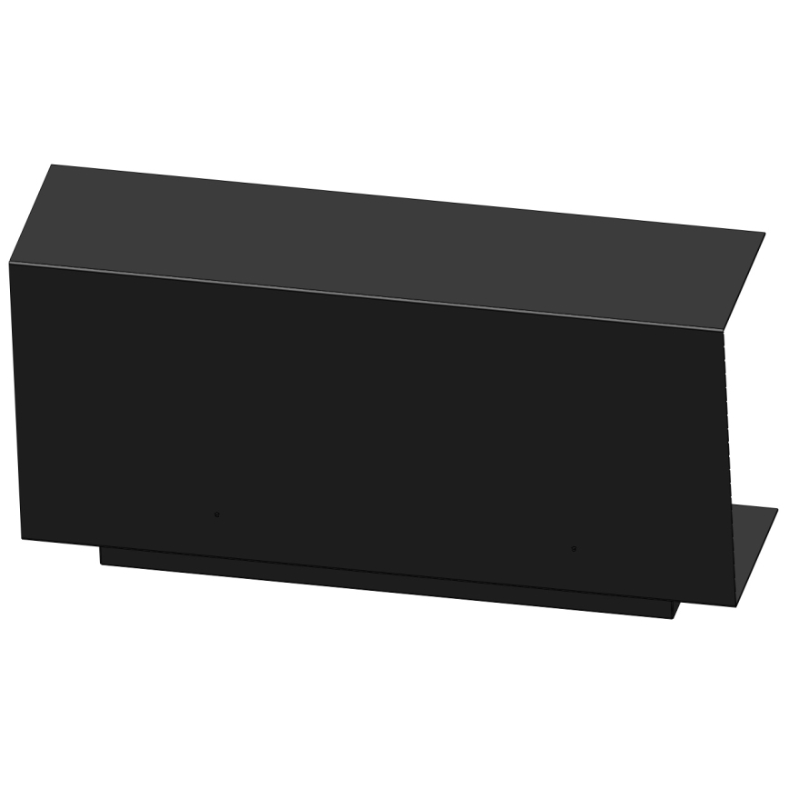 InFire - Lareira BIO embutida 100x45 cm 3kW preta