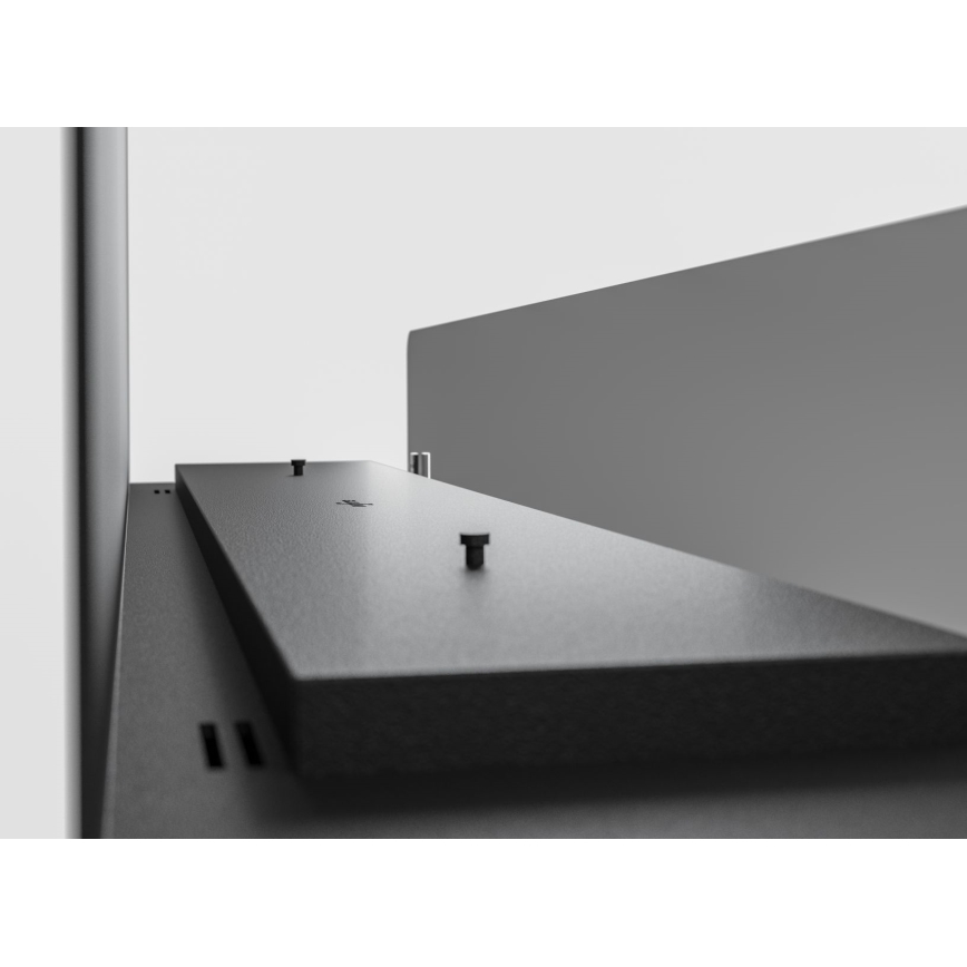 InFire - Lareira BIO embutida 120x45 cm 3kW preta