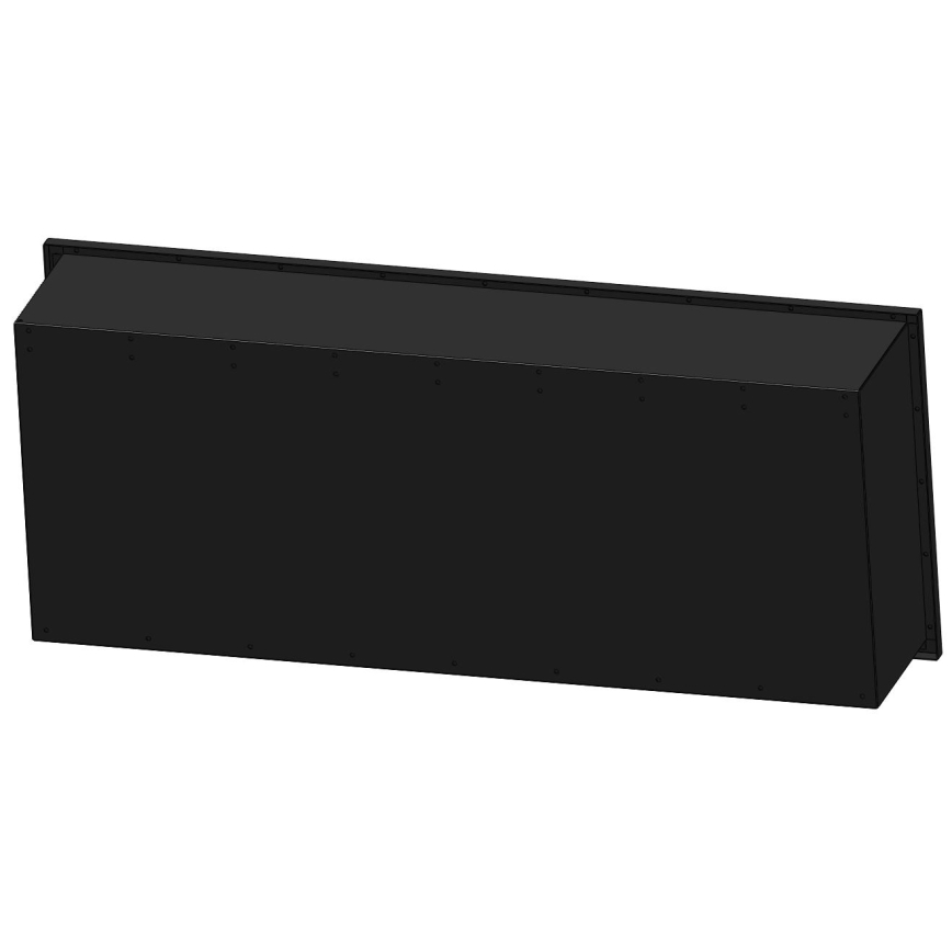 InFire - Lareira BIO embutida 120x50 cm 3kW preta