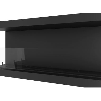 InFire - Lareira BIO embutida 120x50 cm 5kW preta