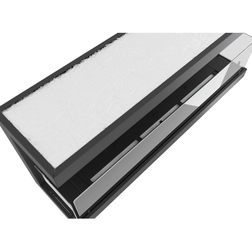 InFire - Lareira BIO embutida 120x50 cm 5kW preta