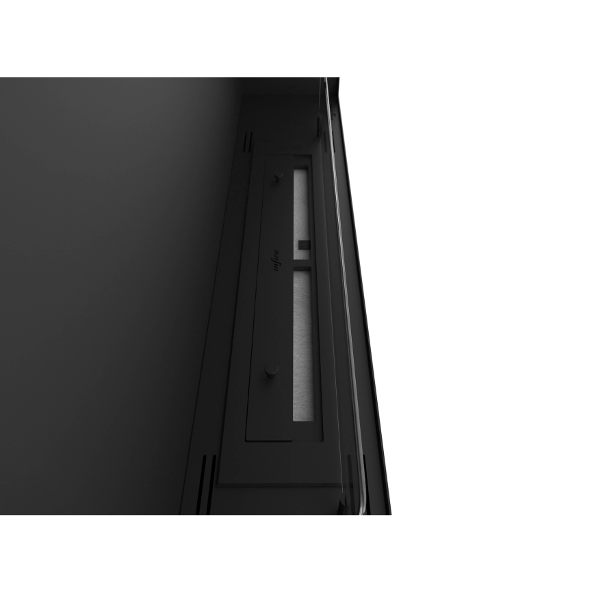 InFire - Lareira BIO embutida 90x50 cm 3kW preta