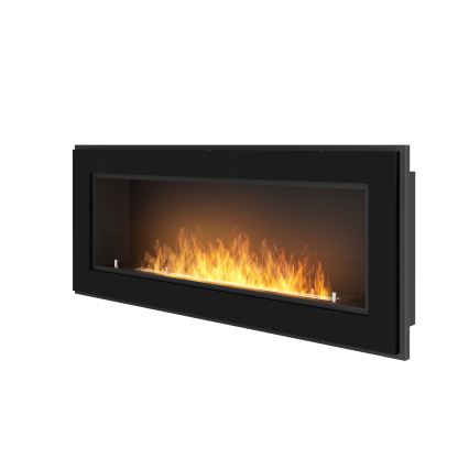InFire - Lareira BIO incorporada 49x120 cm 3kW preto