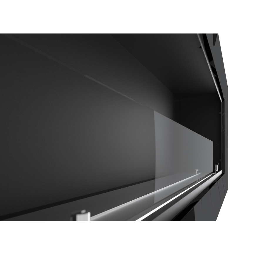 InFire - Lareira BIO incorporada 49x120 cm 3kW preto