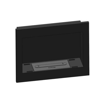 InFire - Lareira BIO Incorporada 49x60 cm 3kW preto