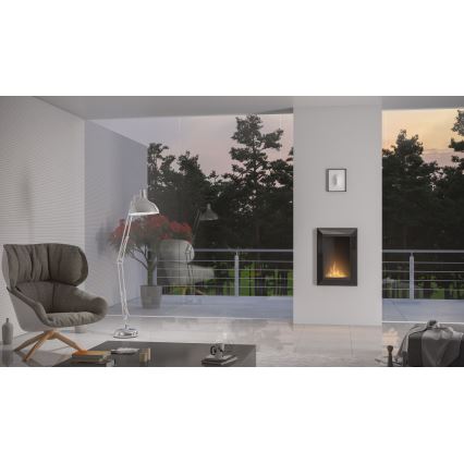 InFire - Lareira BIO Incorporada 79x55 cm 3kW preto