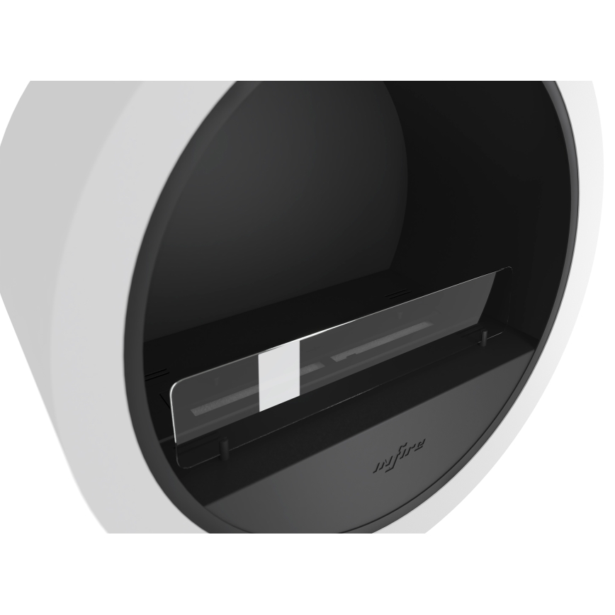 InFire - Lareira BIO suspensa d. 70 cm 3kW branco