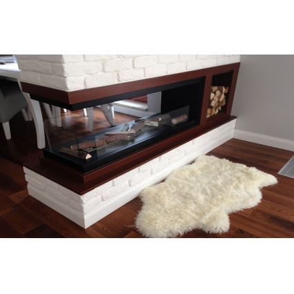 InFire - Lareira de canto BIO 100x50 cm 3kW bifacial