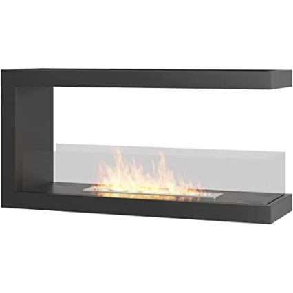 InFire - Lareira de canto BIO 100x50 cm 3kW bifacial